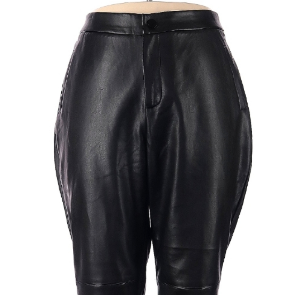 Faux Leather ELOQUII Pants Size 14